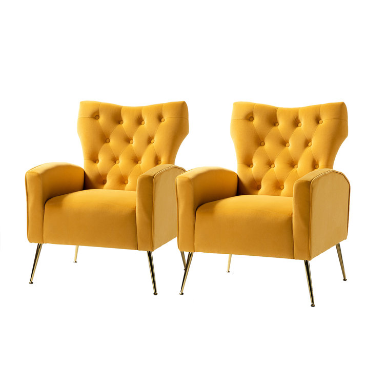 Wayfair yellow online chair